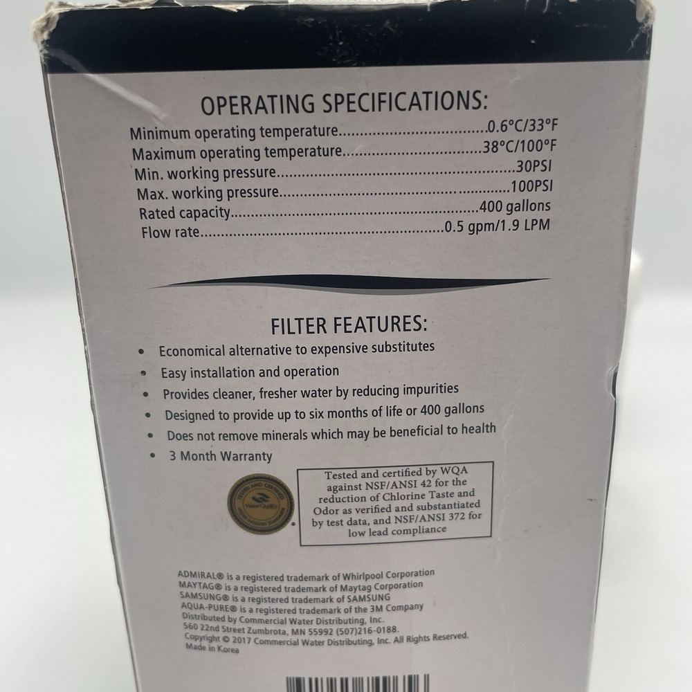Tier1 Plus Water Filter For Samsung DA29-00003G TIER1-RWF1010P 2 Pack NEW - Picture 5 of 5